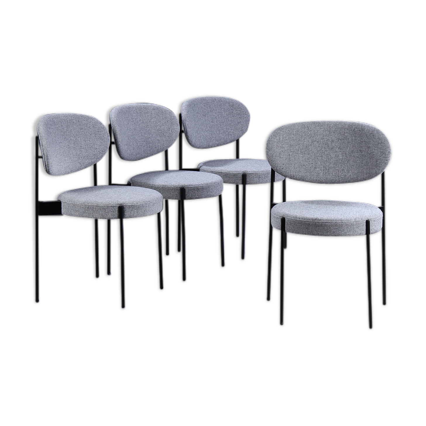 Dining room chairs model 430 by Verner Panton for Verpan
