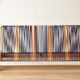 Vintage record holder for 50 vinyls - 1960s