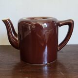 Vintage brown ceramic teapot