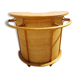 Vintage bamboo and rattan bar