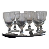 Set of 6 old glasses