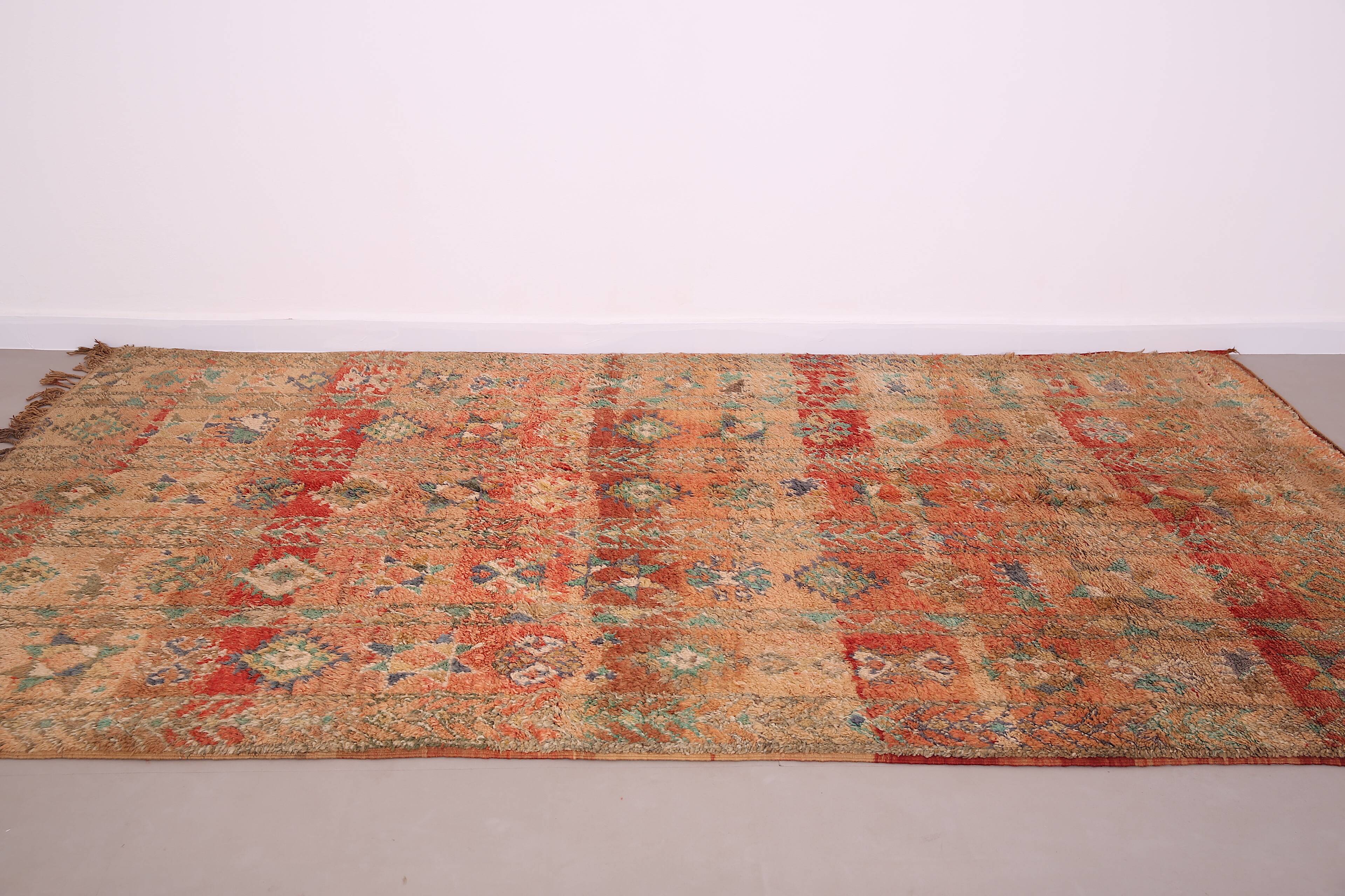 Vintage Moroccan Boujaad Rug 198 CM X 342 CM
