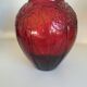 Large volute vase in pressed glass Art Deco