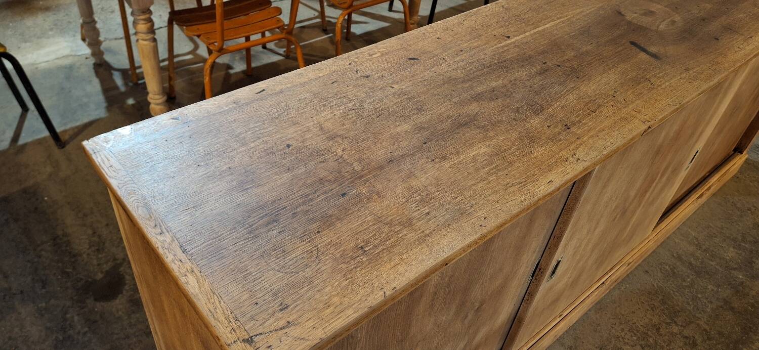 Low sideboard with sliding doors