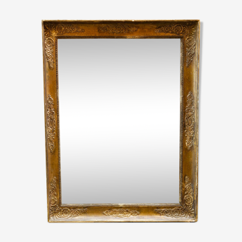 Mirror golden era wood restoration XIX 82.5x68.5cm