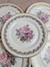 Set of 5 flat plates in Limoges porcelain – Floral decoration and gilding