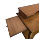 Vintage oak desk with raised top, 1970s.