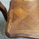 2 tables gigognes Louis XV en chêne massif et marqueterie 1960