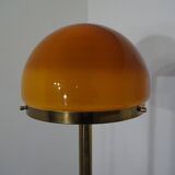 Brass and Glass Floor Lamp, 1970s