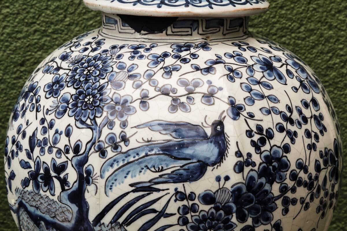 Paire de potiches couvertes, Delft, 18ème, Willem Van der Kool