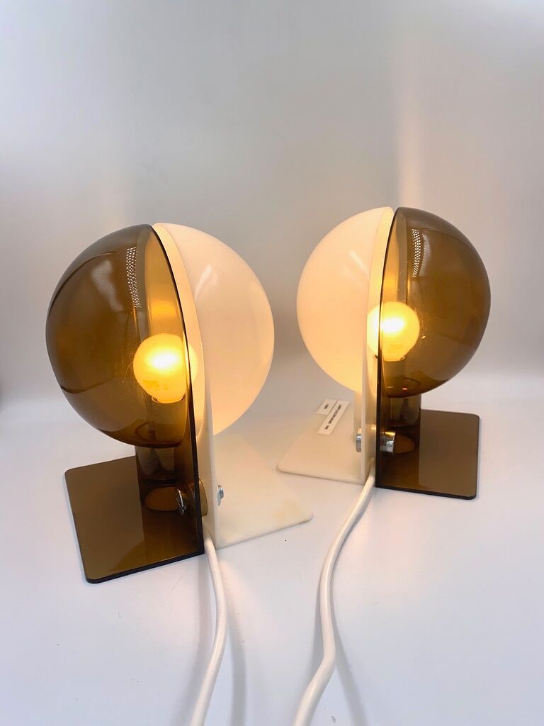 Lampe de table de Sergio Brazzoli pour Guzzini Meblo 1970