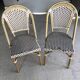 Vintage round table and 2 bistro chairs