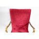 Velvet armchair with footstool, Denmark 1950s