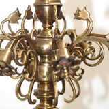 Henri VIAN (1860-1905) Dutch chandelier (available as a pair)