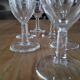 6 vintage champagne flutes