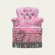 Vintage pink frog chair