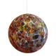 Multicolored Murrine Sphere in Contemporary Murano-Style Glass