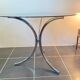 Round kitchen or dining room in smoked glass chrome structure an70