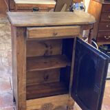 Small antique jam jar in solid wood