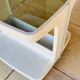 Table d'appoint Vintage sur roulettes avec rangement, édition Flair 1970s
