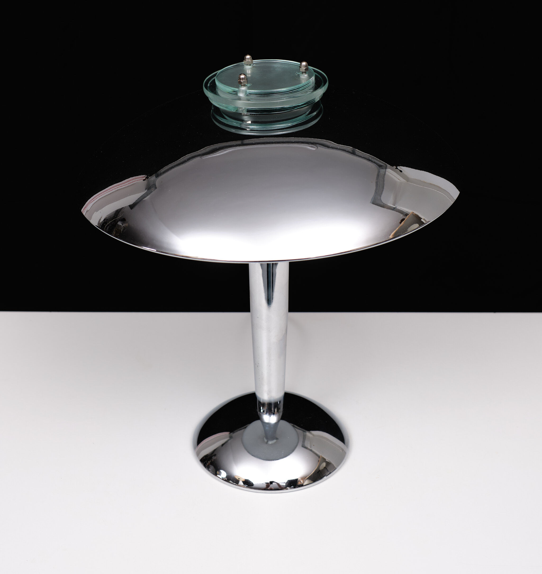Lampe de table chromée Tokyo Bauhaus des années 1980 Japon