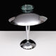 Lampe de table chromée Tokyo Bauhaus des années 1980 Japon