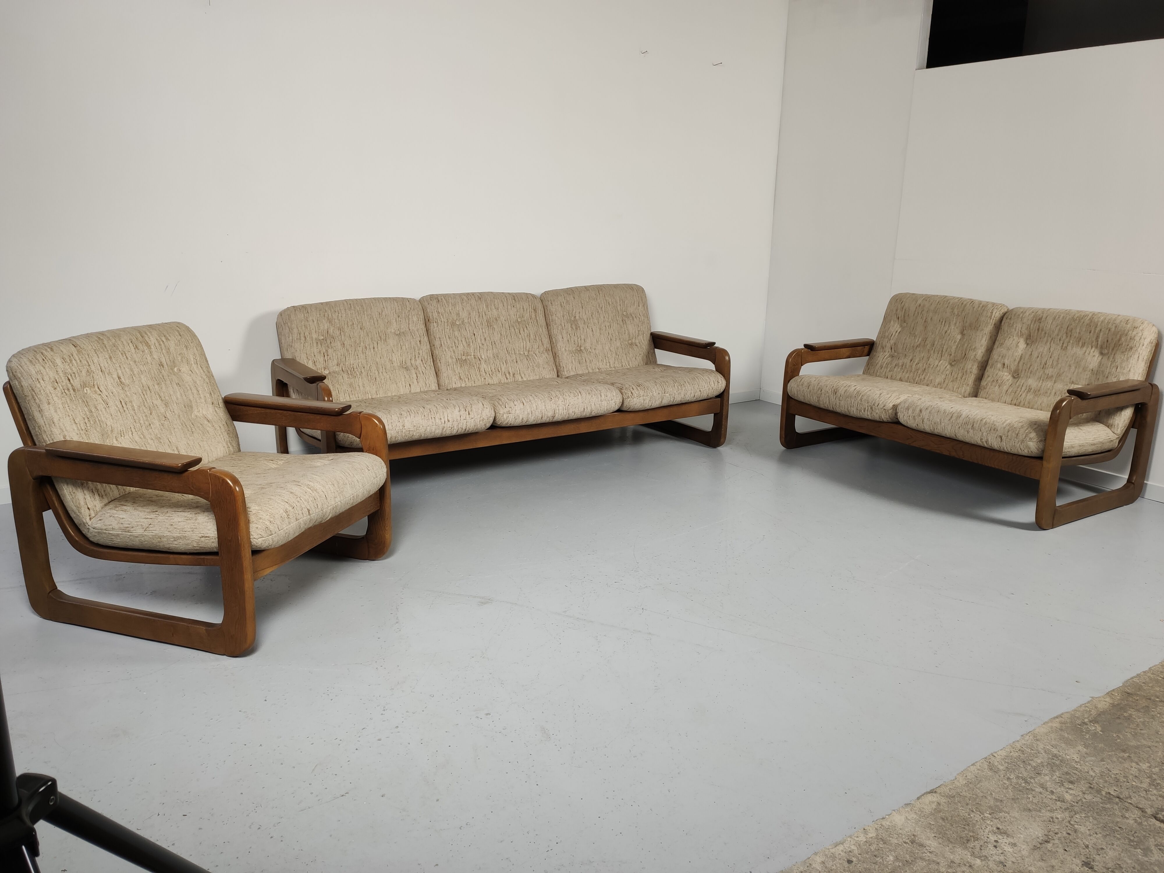 2-seater sofa set - 3-seater - Scandinavian-style 1960s armchair
