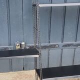 60s string wall shelf modular in black metal