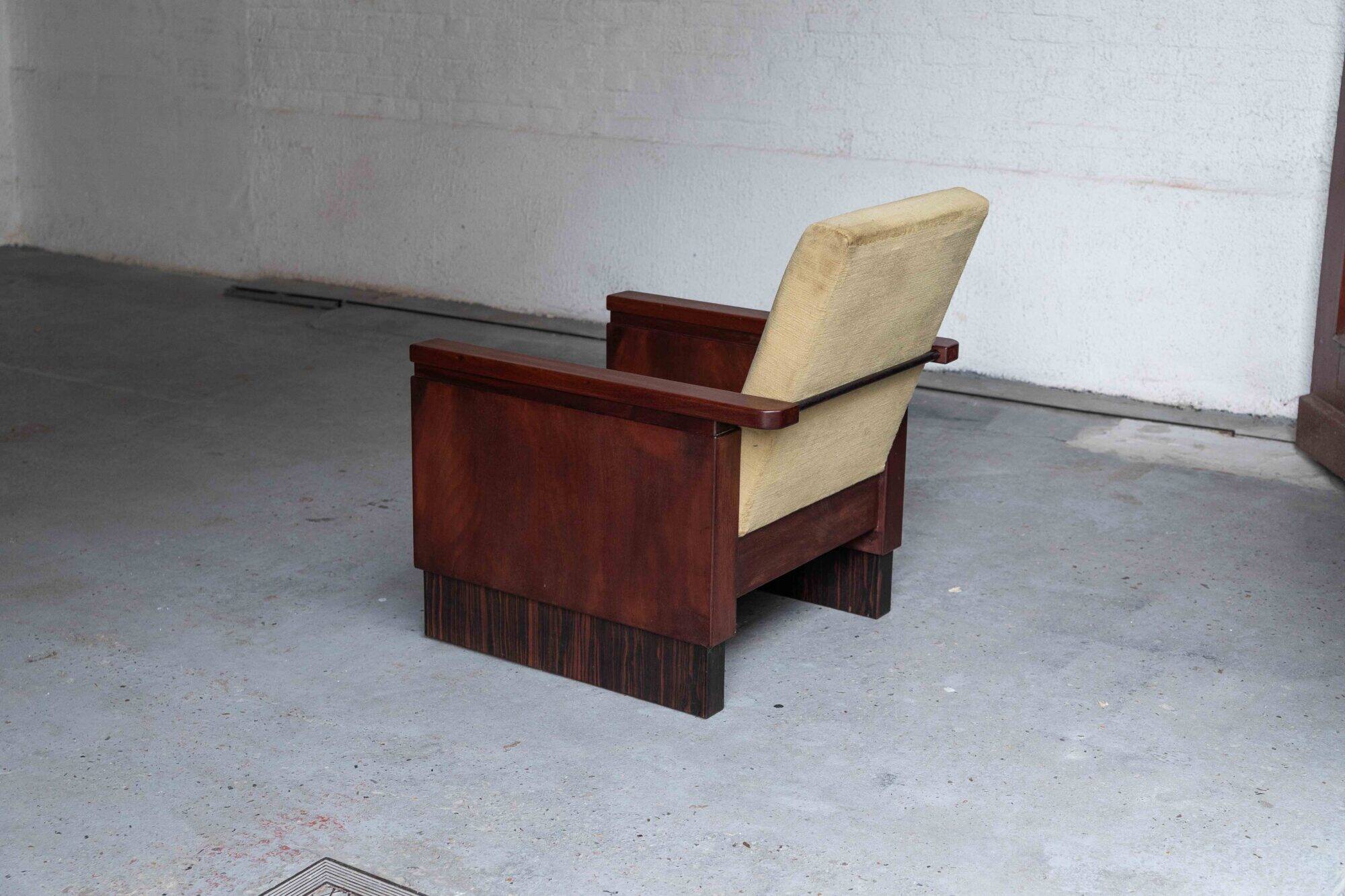 Fauteuil Amsterdam School, années 1930
