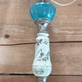 Old ceramic and metal lamp