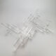 Custom Made Lucite and Glass Coffee Table by Hemcé Nice, France, 1970s