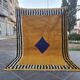 Handmade traditional natural wool rug 2/3 m