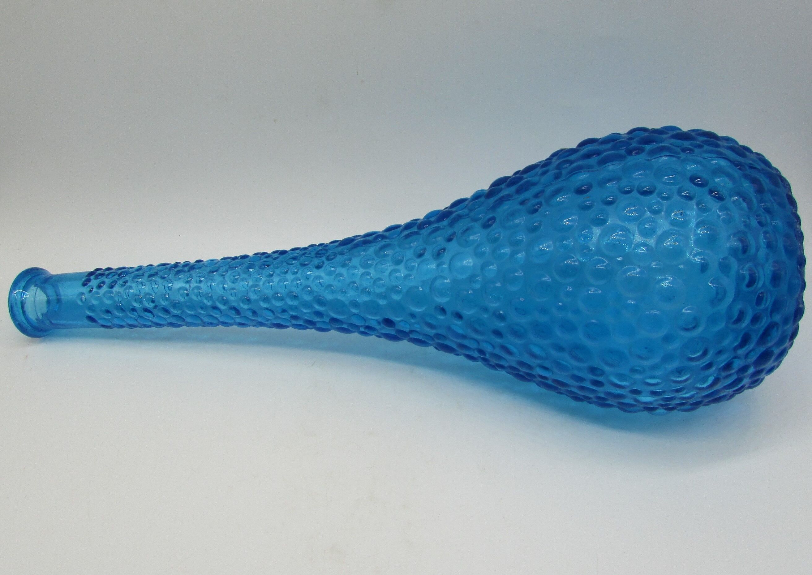 Bottle blue glass vintage italy