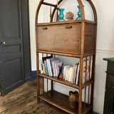 Rattan bookcase