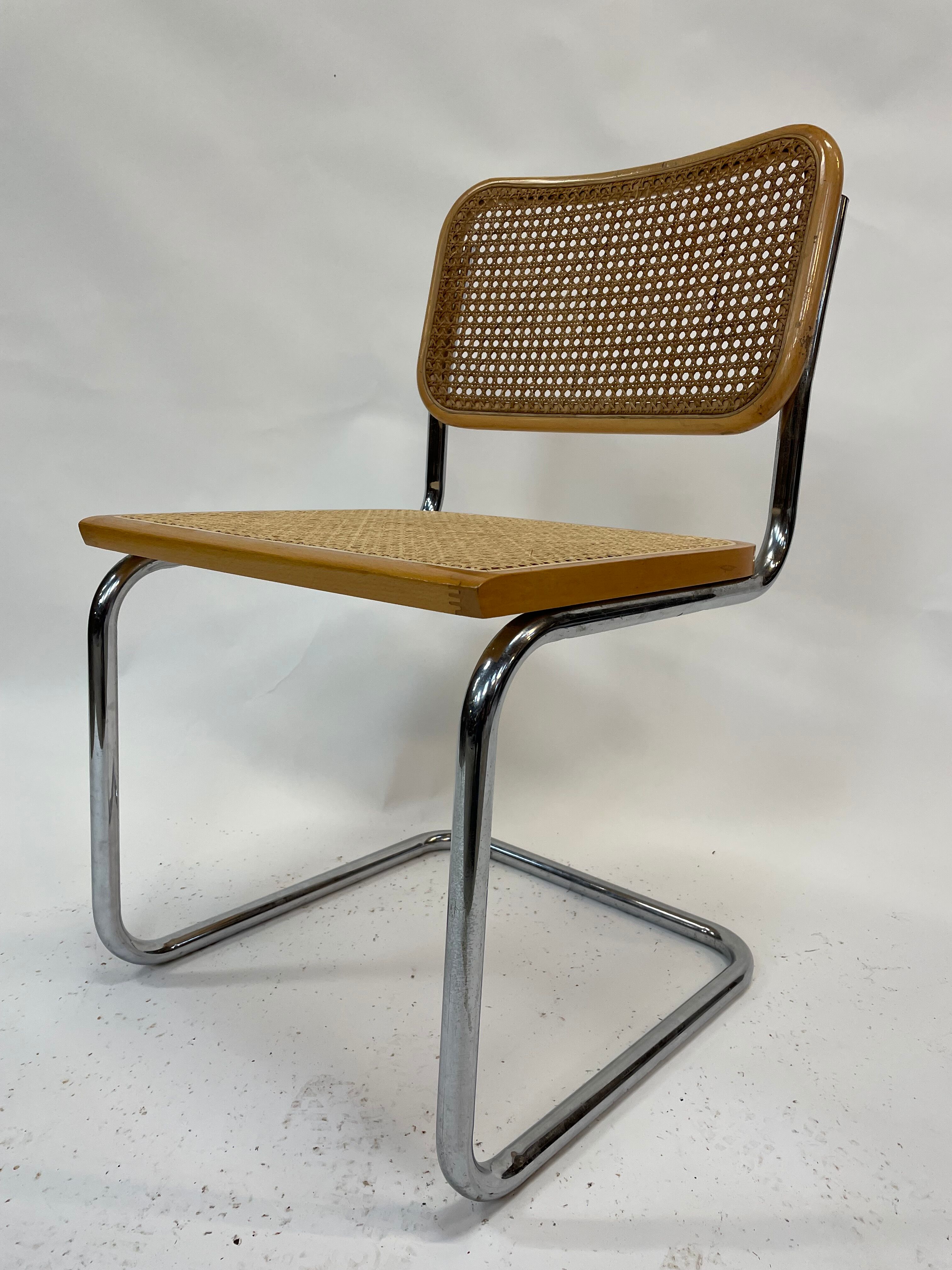 Cesca design chair b32 model in chrome