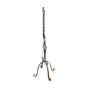 Pied de lampadaire brutaliste fer