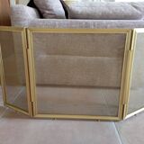 Gold metal fire screen