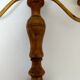 Wooden and brass chandelier