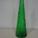 "Bumpy" green Italian glass carafe