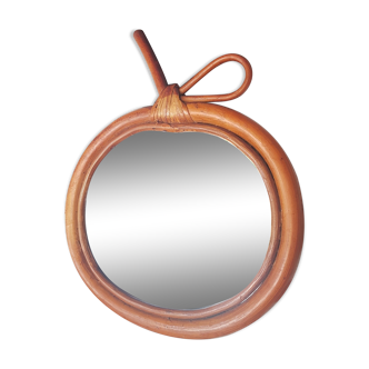 Apple rattan mirror 1970