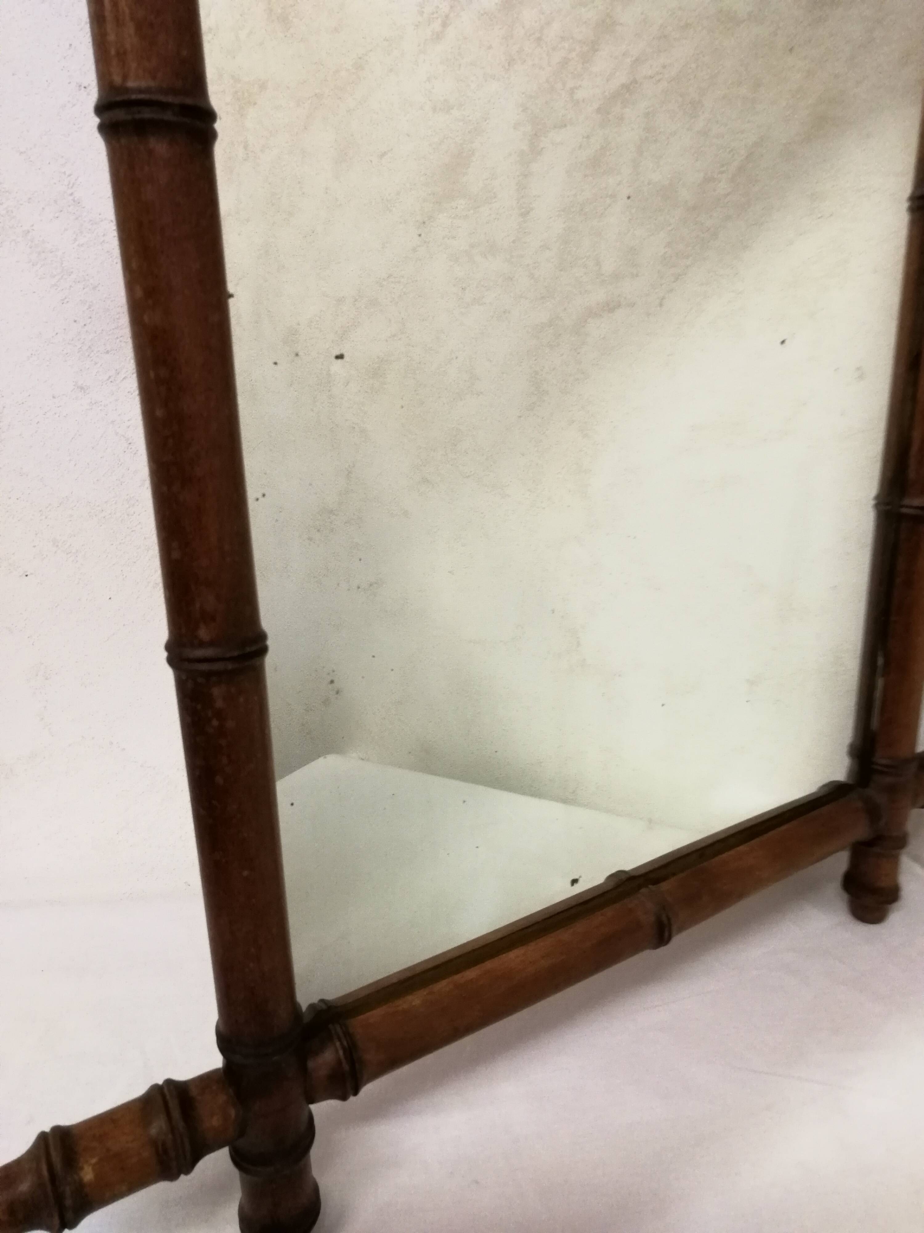 Bamboo imitation wooden mirror