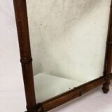 Miroir en bois imitation bambou