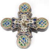 Art deco roger guérin bouffiloux ceramic cross