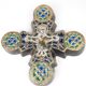 Art deco roger guérin bouffiloux ceramic cross