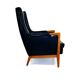 Fauteuil en cuir patiné, Suède, 1960