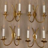 Classic applique Lucien Gau 4132 - 2 lights - Decorative details Links - H 32 cm, W 27 cm