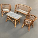 Rattan doll lounge