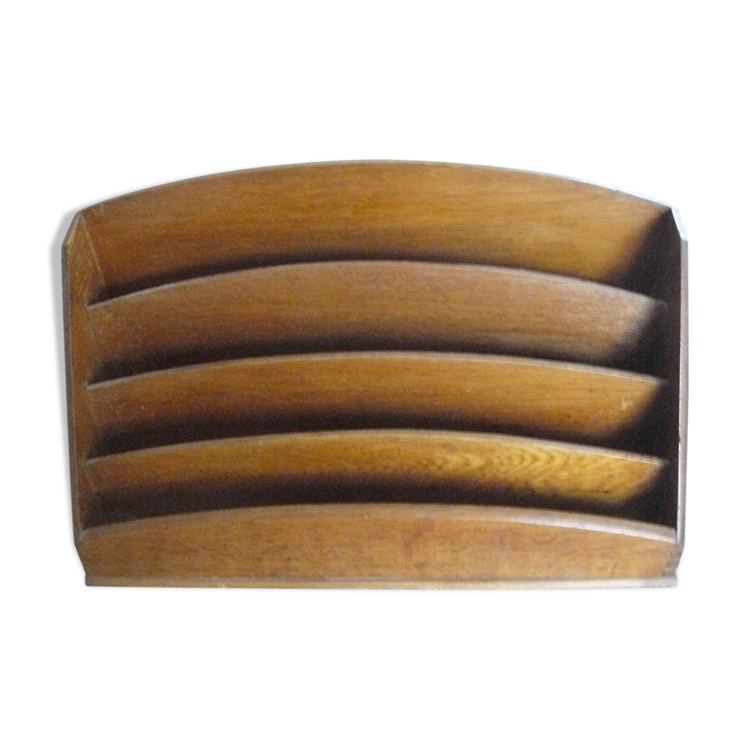 50s wooden mail holder