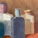Old painting, still life with bottles, signed Milliquet (1896-1982)