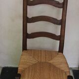 Pair of ancient mulched chairs